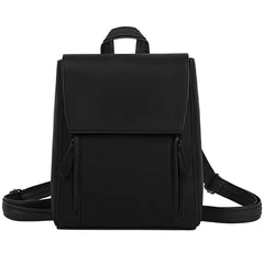 Vintage Preppy Women Backpack PU Leather Girls Rucksack