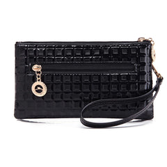 Vintage Women Envelope Clutch Diamond Pack Small Top-Handle Bag