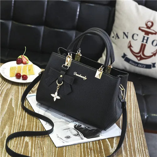 Vintage Casual Tote Women Messenger Bags Top-Handle Handbag Purse