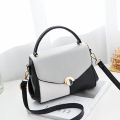 Women PU Leather Shoulder Messenger Bag Top-Handle Small Bag