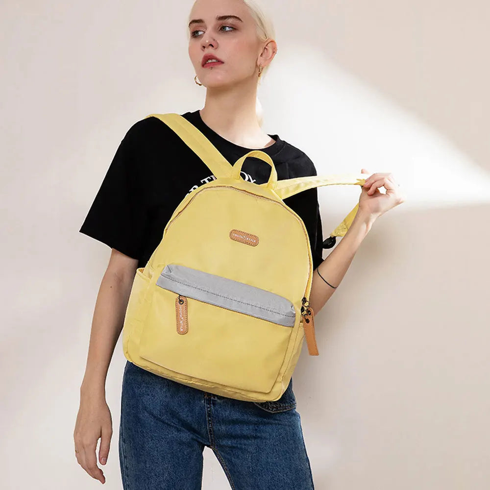 Street Women Backpack Multifunction Double Zipper For Teenager Girls