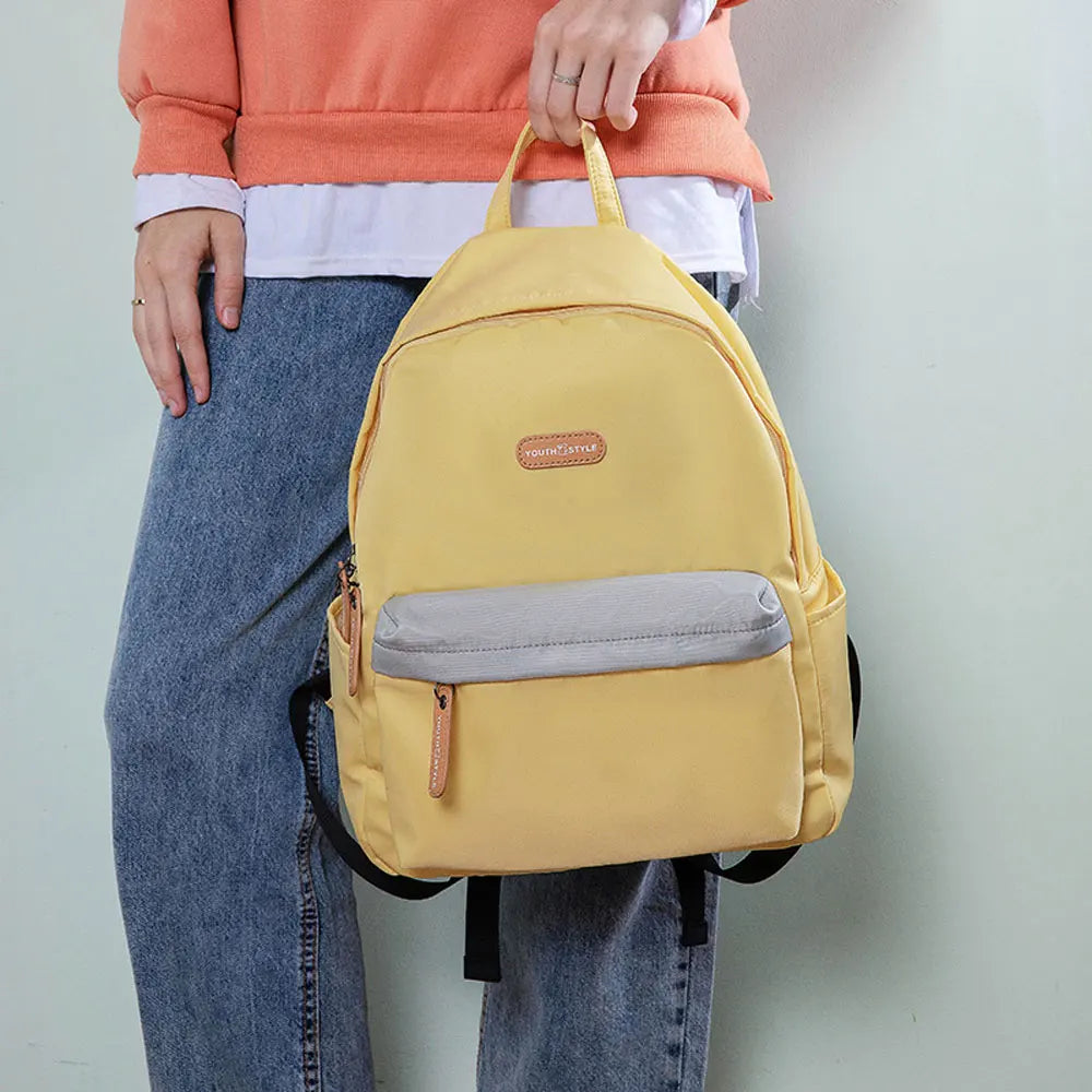 Street Women Backpack Multifunction Double Zipper For Teenager Girls