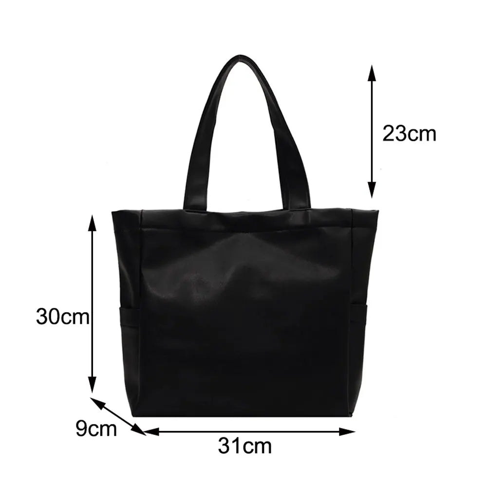 Winter Large Capacity Leather Shoulder Bag for Women