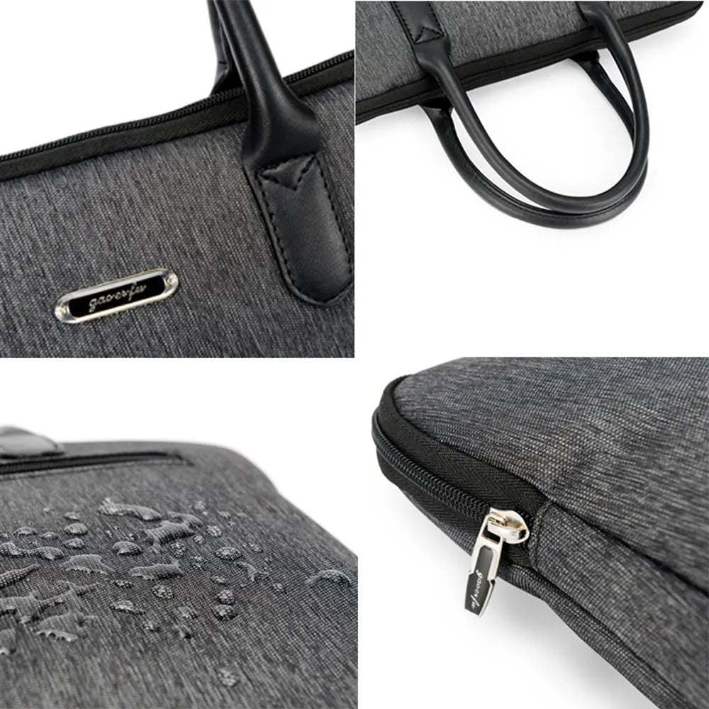 Men's 14-Inch Laptop Briefcase Large Capacity Portfolio Handbag