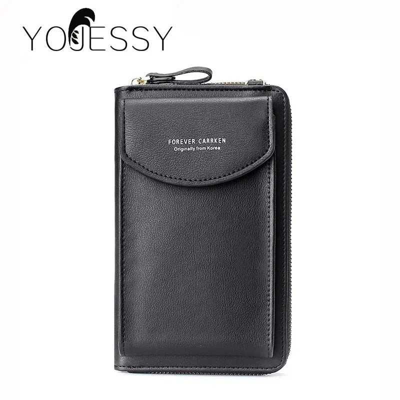 Phone PU Leather Crossbody Bag Ladies Messenger Purse