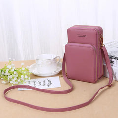 Small Bag Women Cell Phone Pocket Soft Leather Mini Crossbody Bags