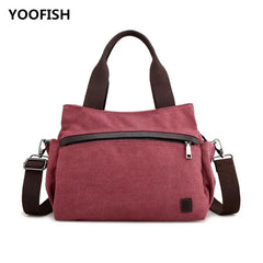 Women's Canvas Shoulder Bag XZ-088