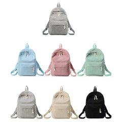 Pink Corduroy School Backpack for Teenage Girl