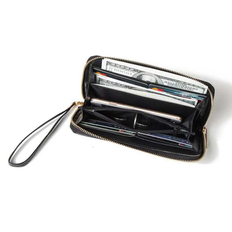 Unicorn Prints Long Purse with Wristlet Beauty Clutch Wallet