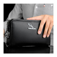 Leather Men Long Wallets Clutch Purse High Capacity Carteira Masculina