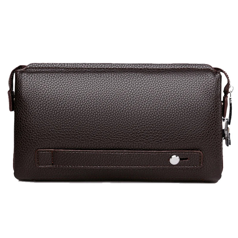 Leather Men Long Wallets Clutch Purse High Capacity Carteira Masculina