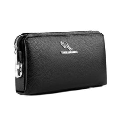 Leather Men Long Wallets Clutch Purse High Capacity Carteira Masculina