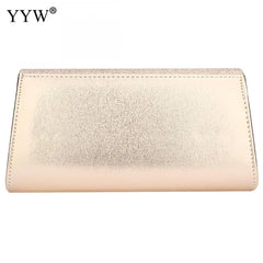 Champagne Wedding Clutch Evening Bag Silver Rhinestone Clutches