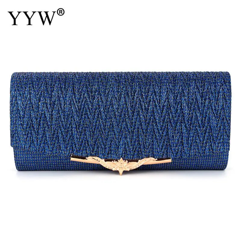 Evening Clutch Purse With Chain Shoulder Bags Women's Party Clutches Sliver Wedd