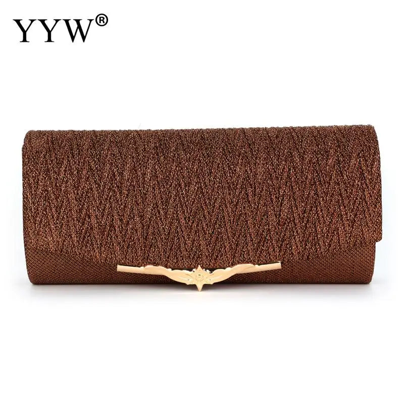 Evening Clutch Purse With Chain Shoulder Bags Women's Party Clutches Sliver Wedd