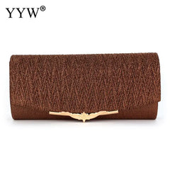 Evening Clutch Purse With Chain Shoulder Bags Women's Party Clutches Sliver Wedd