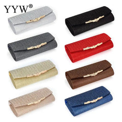 Evening Clutch Purse With Chain Shoulder Bags Women's Party Clutches Sliver Wedd