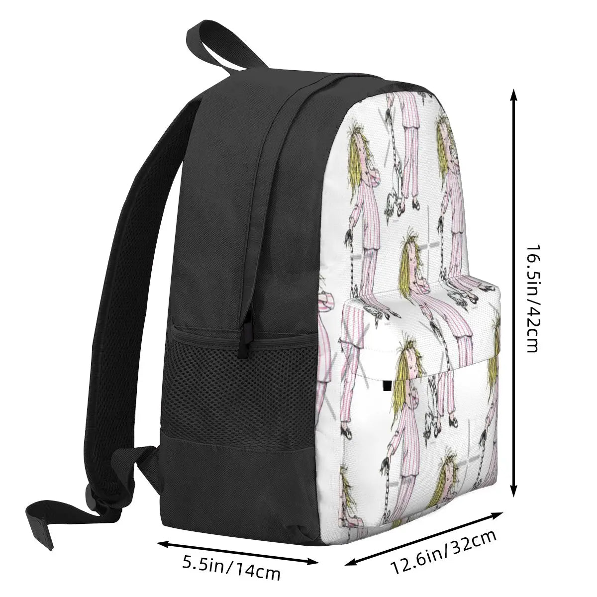 Eloise Pajamas Backpack Men's and Women's Bag with Pockets