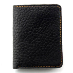 Yellow Stitch Soft Leather Wallet Men Teen Fashion Purse