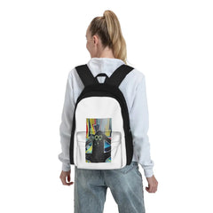 Yellow Sunglasses Backpacks Men's and Women's Summer Backpack