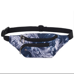 Printed Leaves Waist Bag For Men Women Casual Belt Bags Pouch