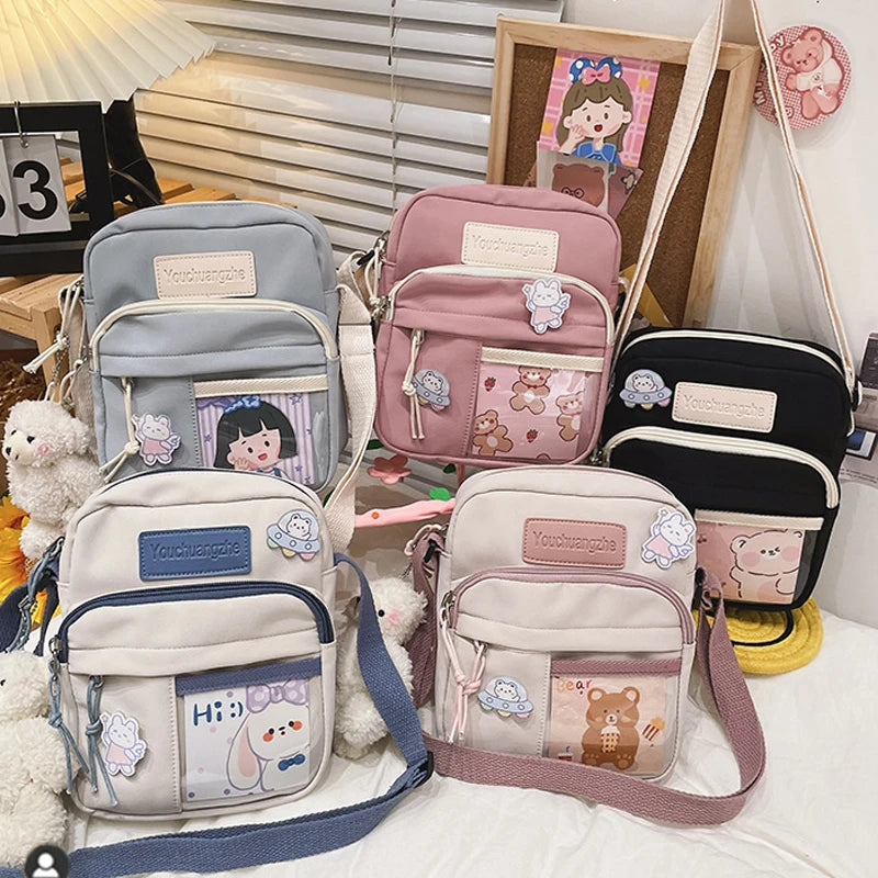 Cute Cartoon Water Repellent Shoulder Bag for Girls