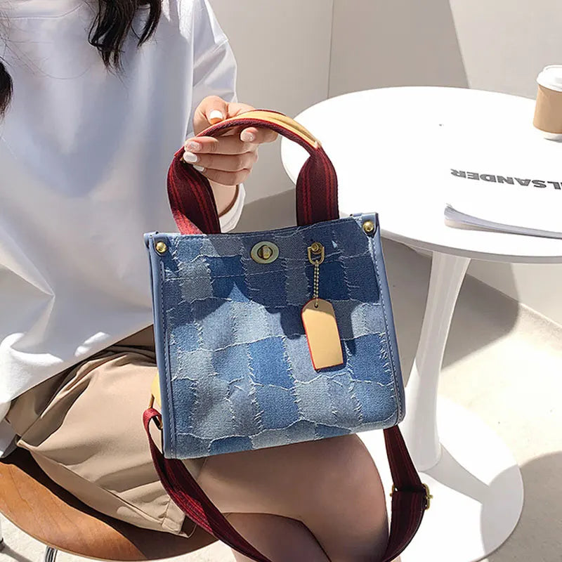 Women Retro Shoulder Bag Large Canvas Handbag Tote