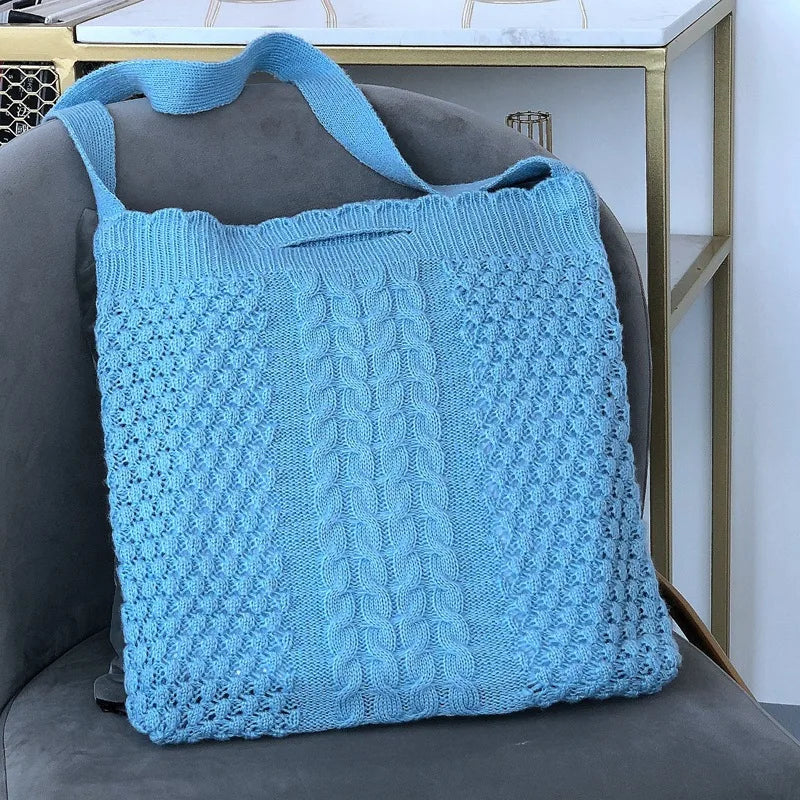 Women's Wool Shoulder Bag Casual Wallet Storage Bags Small Fresh Handbag