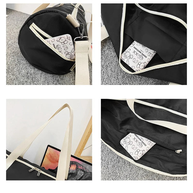 Waterproof Yoga Fitness Bag for Women - Crossbody Sport Bag for Gym Travel