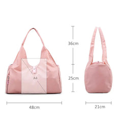 Waterproof Yoga Mat Bag Gym Fitness Sports Travel Handbag with Shoes Compartment