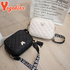Diamond Square Shoulder Bag for Women Leather Crossbody Messenger Clutch