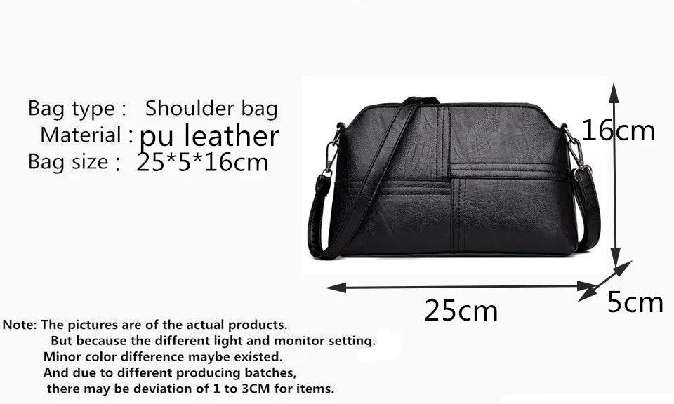 Casual PU Leather Women Crossbody Bag Shoulder Messenger Bags