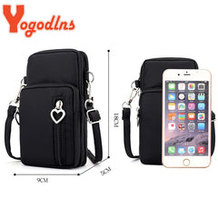 Waterproof Nylon Crossbody Bag for Women Multifunction Small Bag