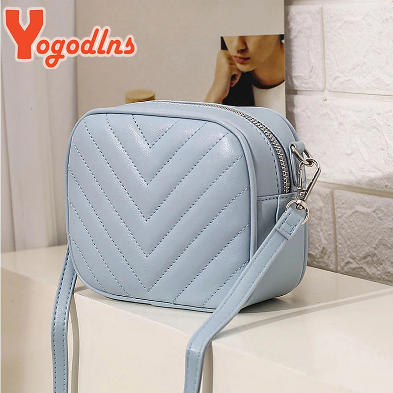 Embroided Square Crossbody Bag Casual Handbag Purse