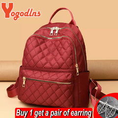 Oxford Backpack For Women Large Capacity Student School Bag