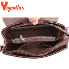 Vintage Square Crossbody Bag for Women Lady Lock Shoulder Bag