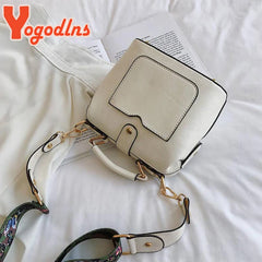 Vintage Embroidery Elephant Handbag PU Leather Shoulder Bag for Women