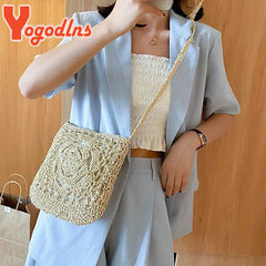 Bohemian Crochet Crossbody Beach Bag Ultralight