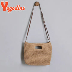 Straw Handle Bag for Women Large Shoulder Beach Christmas Gift