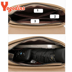 Texture Flap Shoulder Bag Contrast Crossbody Mommy Messenger Bag