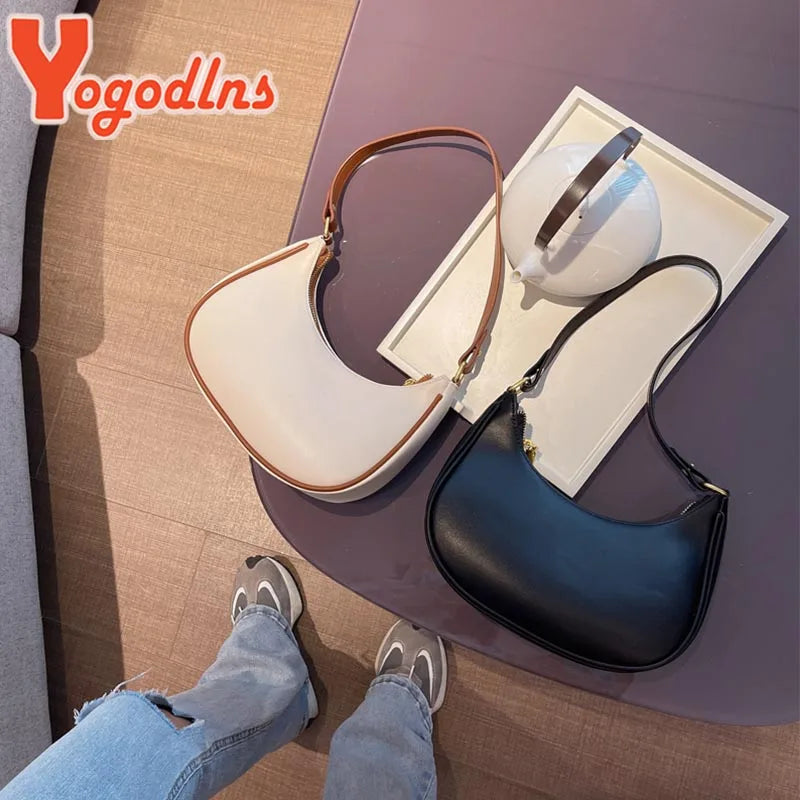 Classic Leather Shoulder Bag for Women
