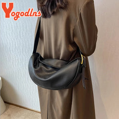 Vintage Dumpling Bag Soft Leather Crossbody Handbag Purse