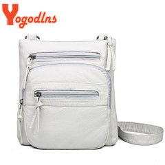 Vintage Shoulder Bag Women Soft PU leather Crossbody Bag Multifuncion Small