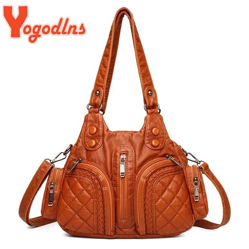 Vintage Women's Large Capacity Shoulder Messenger Bag