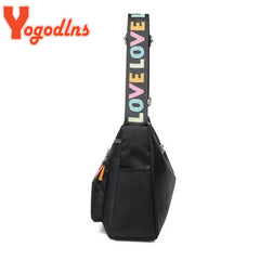 Waterproof Oxford Shoulder Bag Women Multi-layer Large-capacity Crossbody Bag