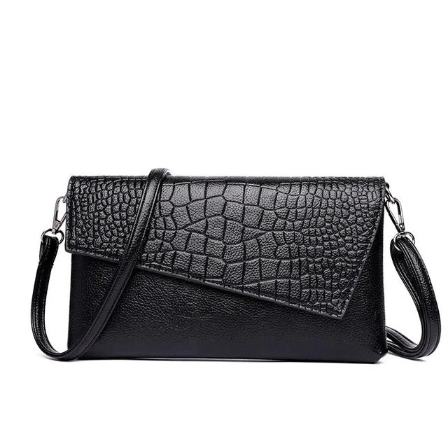 Women Crocodile Pattern Shoulder Bag Crossbody Small Purse