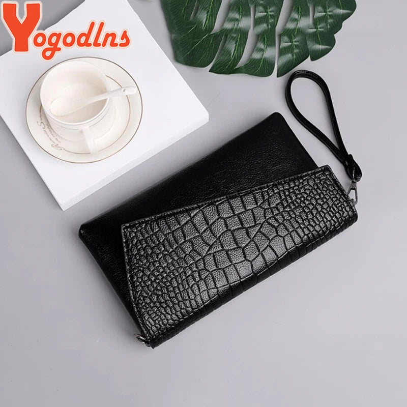 Women Crocodile Pattern Shoulder Bag Crossbody Small Purse
