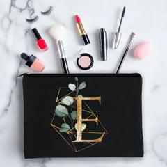 Personalized Initials Oil Print Cosmetic Bag
