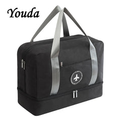 Men's Wet Dry Separation Travel Bag Waterproof Sports Shoes Storage