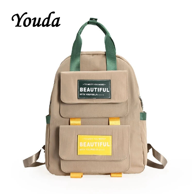 Schoolbag College Style Student Backpack High Backpacks Casual Shoulder Bag